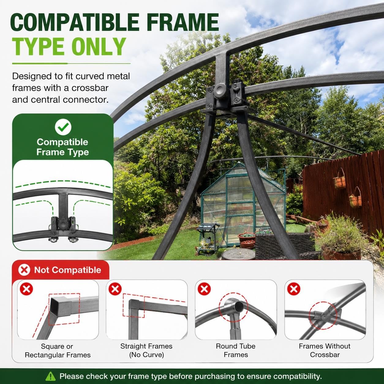 Toldo de Repuesto para Columpio de Jardín Exterior