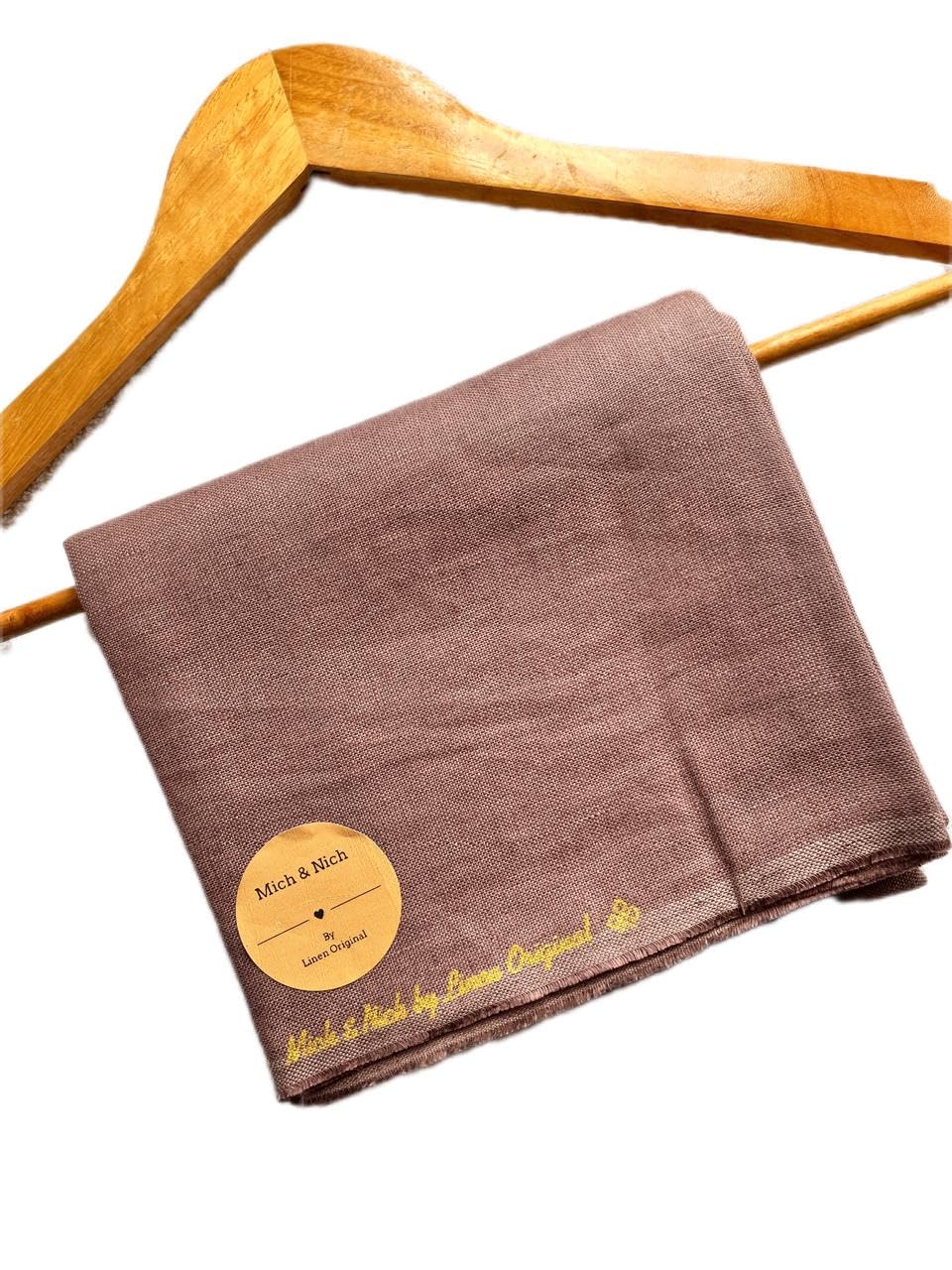 Mich & Nich by Linen Original Men’s 100% Pure Linen Pant Piece | 24 Lea | Unstitched Trouser Fabric | 1.30 Meter | Solid Colour-image-10