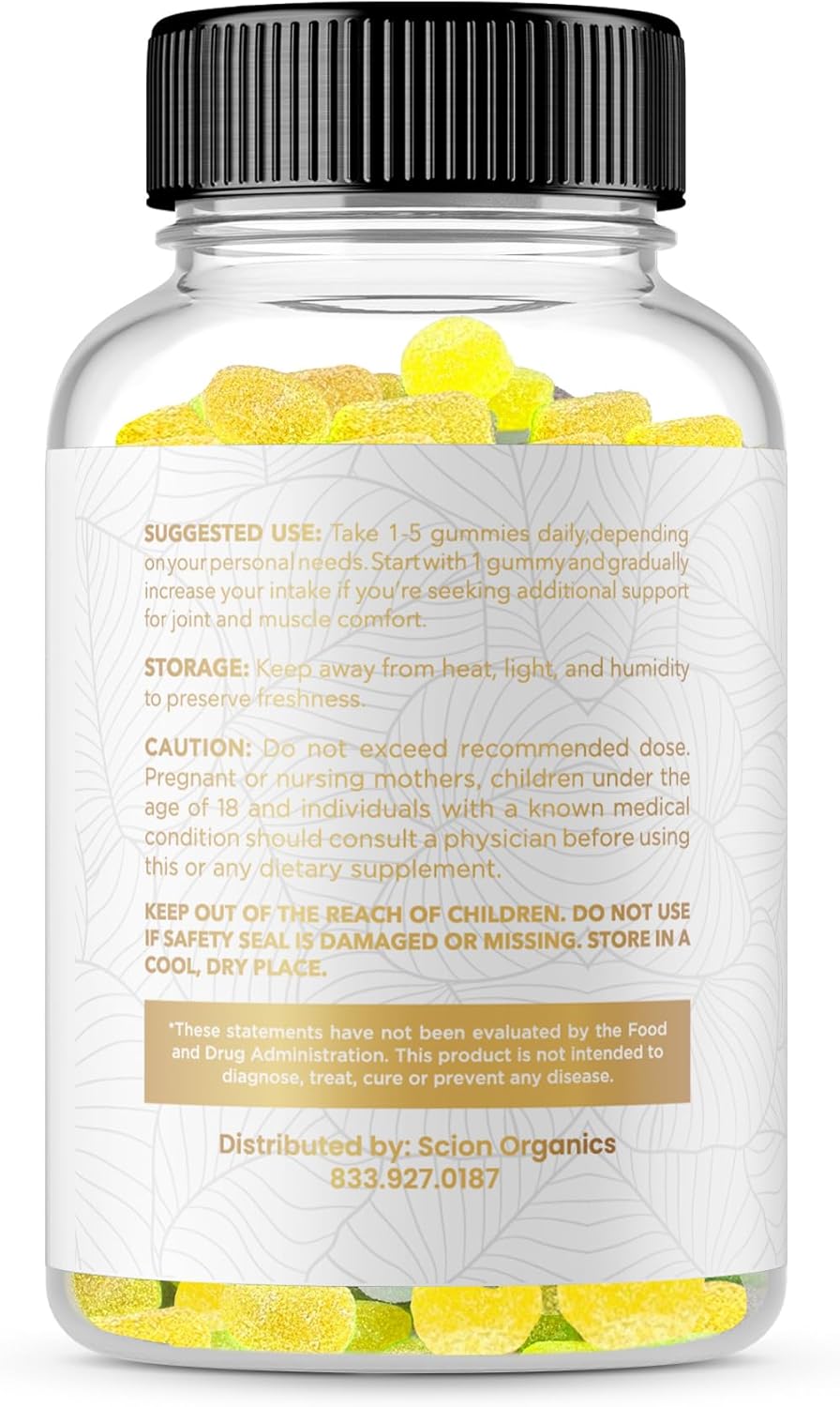Hemp Gummies -Natural Raspberry Flavor - Chewable Vitamins for Adults - 30 Gummies - 1 Pack