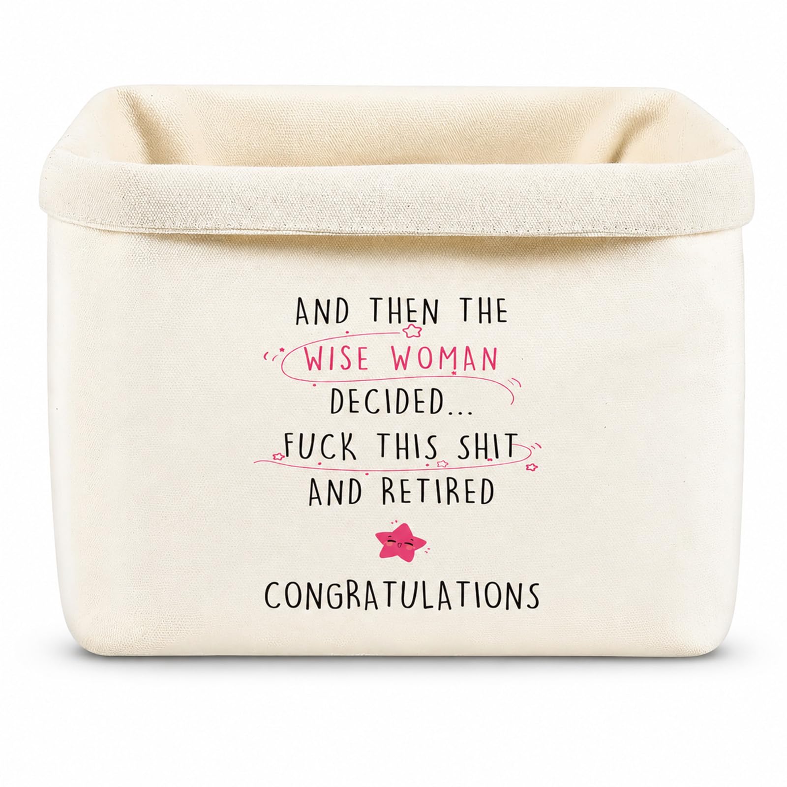 Funny Retirement Gifts for Women Leaving Colleagues Hamper Basket Empty