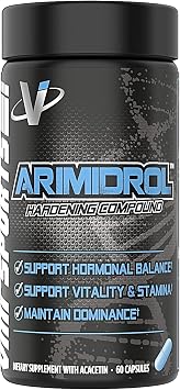 VMI Sports | Arimidrol Hardening Compound | Natural Estrogen Blocker for Men | Testosterone Booster and Aromatase Inhibitor | Build Muscle | Anti Estrogen for Men 60 Capsules