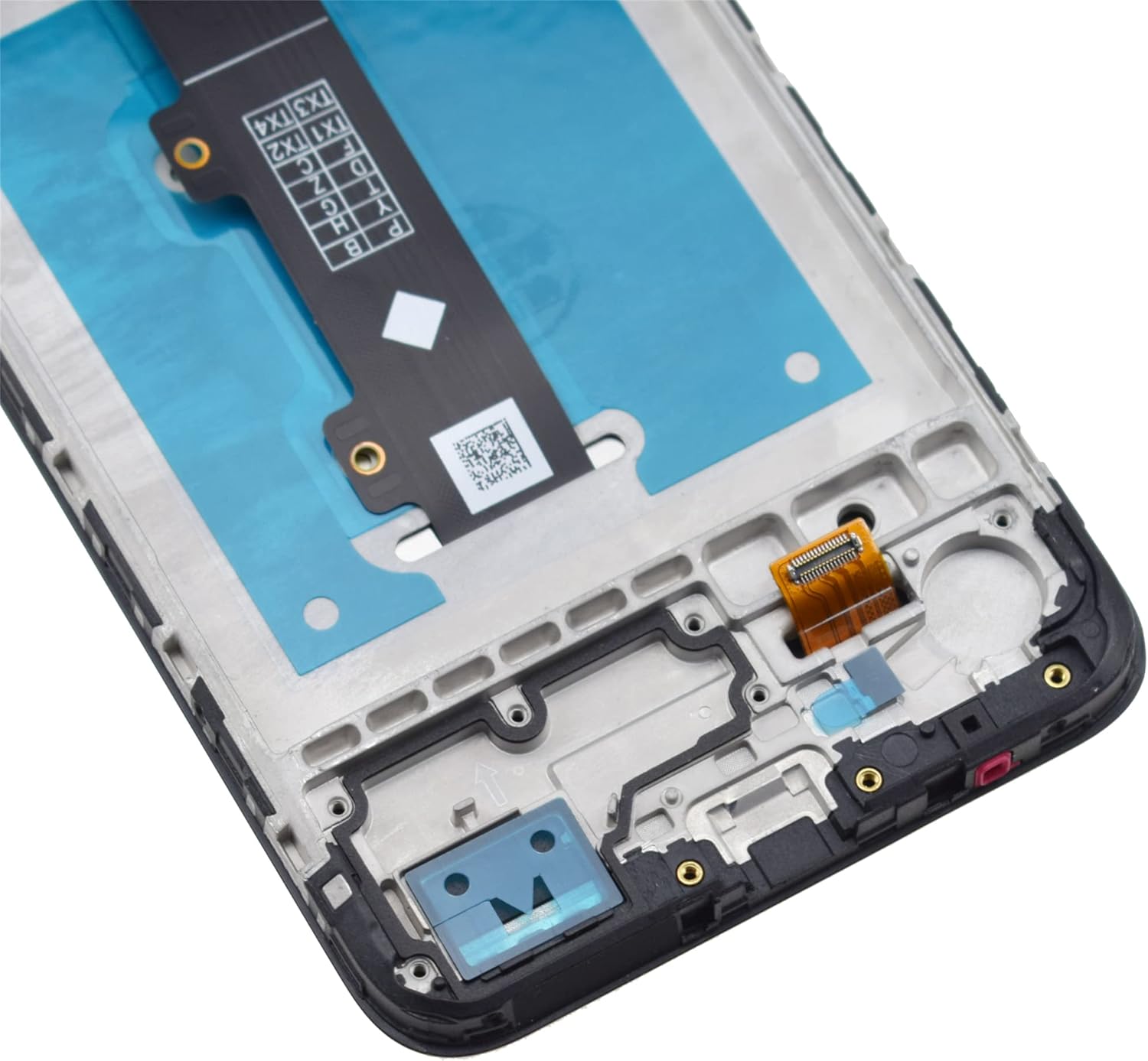 Complete Screen LCD Digitizer Touch Assembly Replacement for Motorola Moto E20 XT2155 XT2155-1 with Toolkit and Screen Frame Black 6.5"