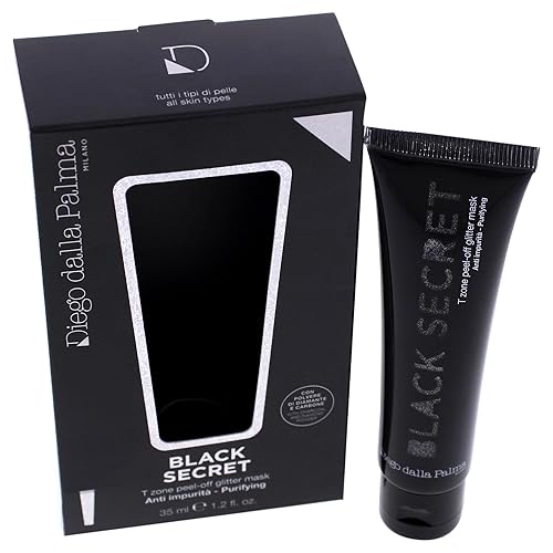 Miniatura 4 de Diego dalla Palma Black Secret T-Zone - Máscara facial con purpurina para todo tipo de piel, con carbón activado, los poros y puntos negros más