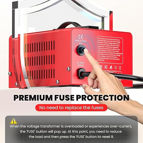 Miniatura 7 de Convertidor de potencia del transformador de voltaje de 1500 W (110 V a 220 V, 220 V a 110 V) convertidor elevador hacia arribaabajo 110120 voltios