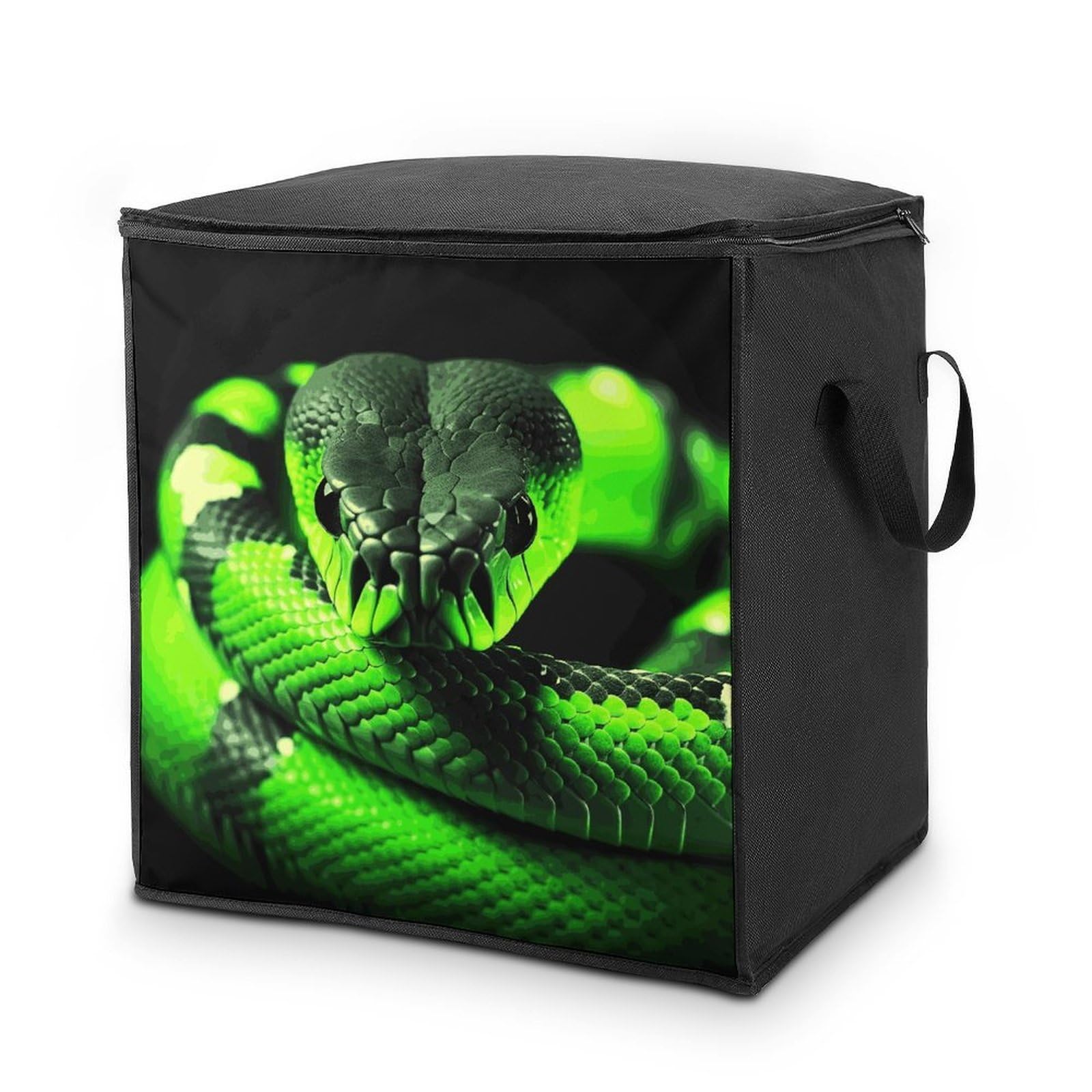 70L Snake Storage Bag With Zipper Closet Organizers with Handle for Home Storage Organizer for Blankets Quilts Clothes Comforter Bedding And Pillows