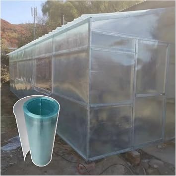 Polycarbonate Greenhouse Panels, UV Resistant Clear Roofing Sheets, for Garden, Sunroom, Pergola and Daylighting, with Screws2.3 x 9.8ft
