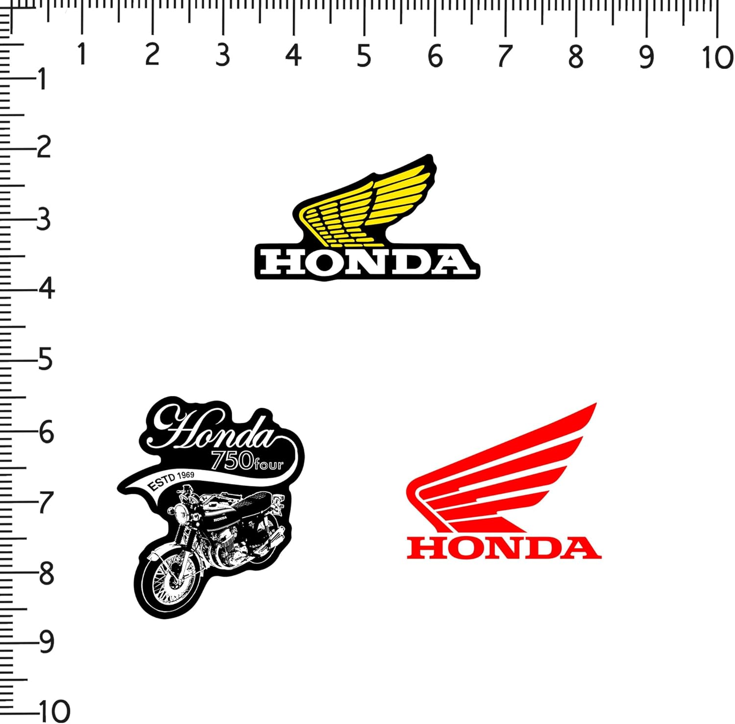 Honda Powersports 150ct Vinyl Large Deluxe Stickers Variety Pack – Die Cut Motorcycle Logo & Wing Emblem Decals for Laptop, Water Bottle, Scrapbooking, Tablet, Indoor & Outdoor