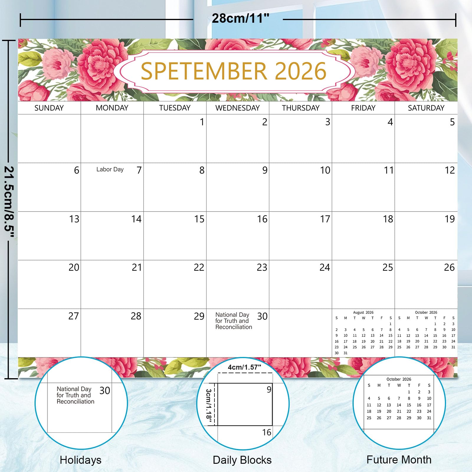 2024 Magnetic Calendar For Refrigerator Planner Fridge Wall Monthly Magnet Organization 14 Month 8 X 10 Inch Season And Holidays Decor For Kitchen Home Household - View #8
