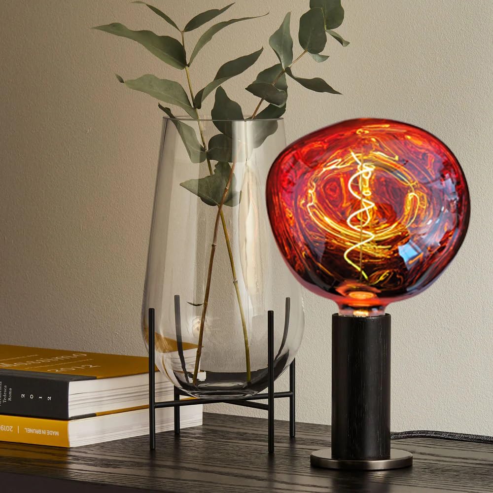 KOOYWAN Voronoi I Oversized Large Mouth-Blown LED Light Bulb,6W E27 Copper-Tinted Huge Edison Bulbs,Dimmable,S150 Warm White 2700K for Decorative,1 Pack - Image 2