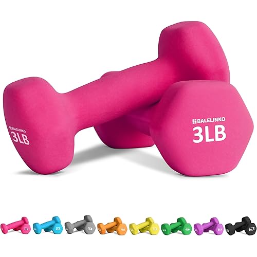 Balelinko Home Gym Equipment Workouts Strength Training Weight Loss Pilates Weights Yoga Sets Weights for Women, Men, Seniors and Youth