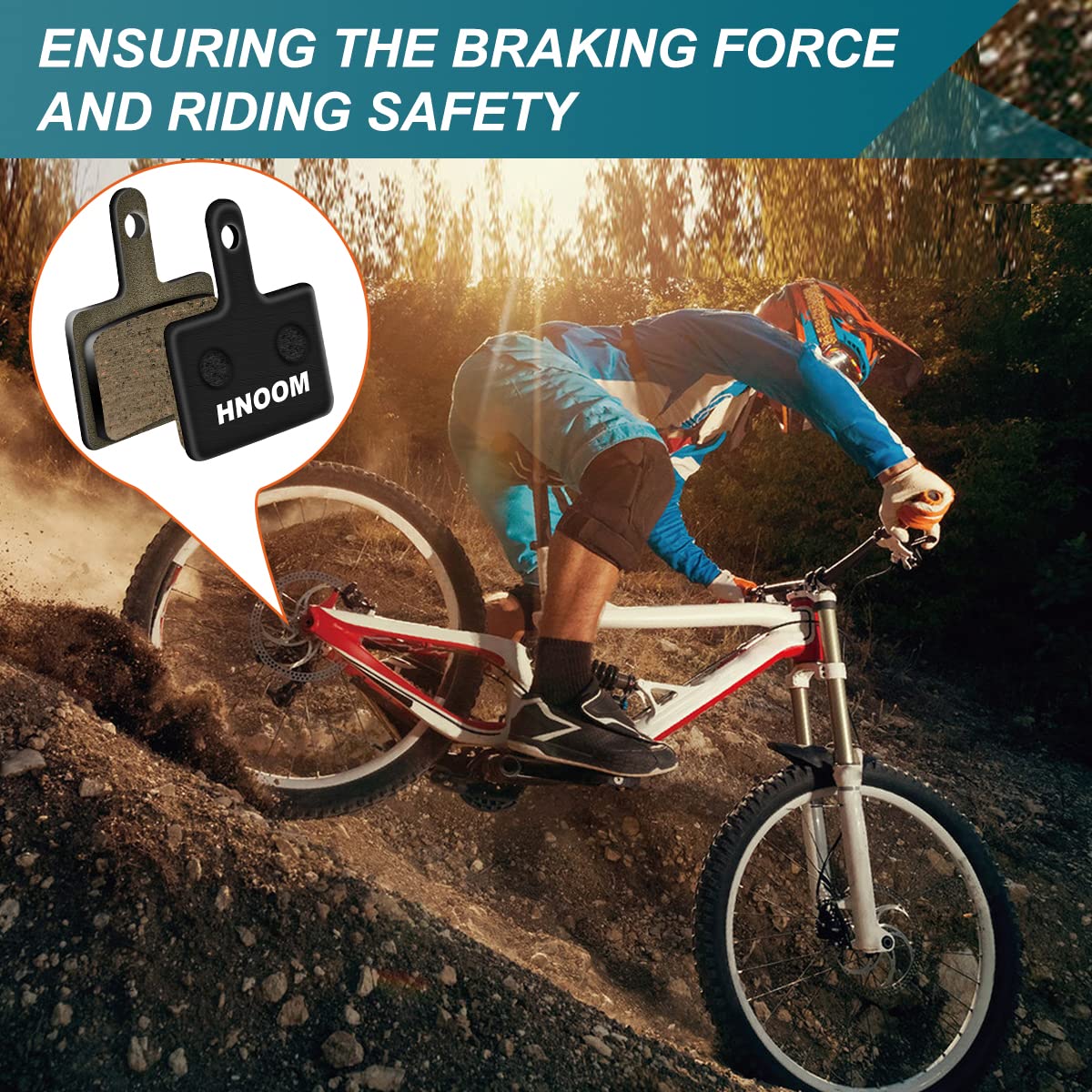 Bucklos Lot De 2 Plaquettes De Frein En Résine Pour Vélo Shimano B01S
