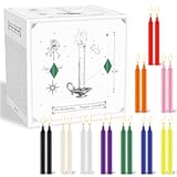100 Pack Assorted Color Spell Chime Candles&comma; 4 Inch Small Taper Candles for Rituals&comma; Birthday Party&comma; Witchcraft&comma; Meditation&comma; Wiccan Supplies&comma; Prayer&comma; Wax Play & More