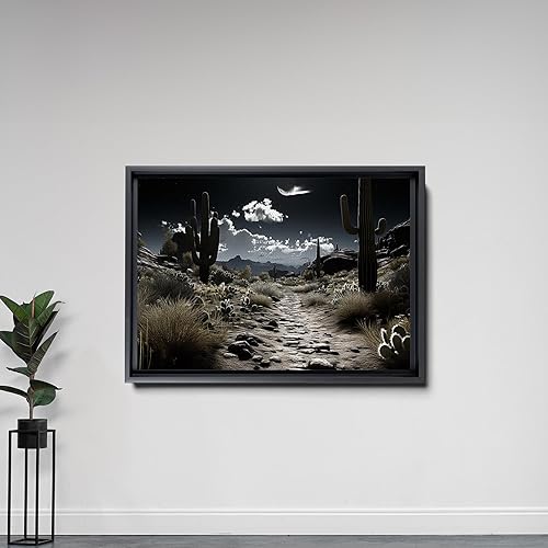 Miniatura 5 de Canvas Wall Art for living room cactus plant Landscape painting bathroom Wall Decor Ready to Hang Home Decorations bedroom kitchen inspirational