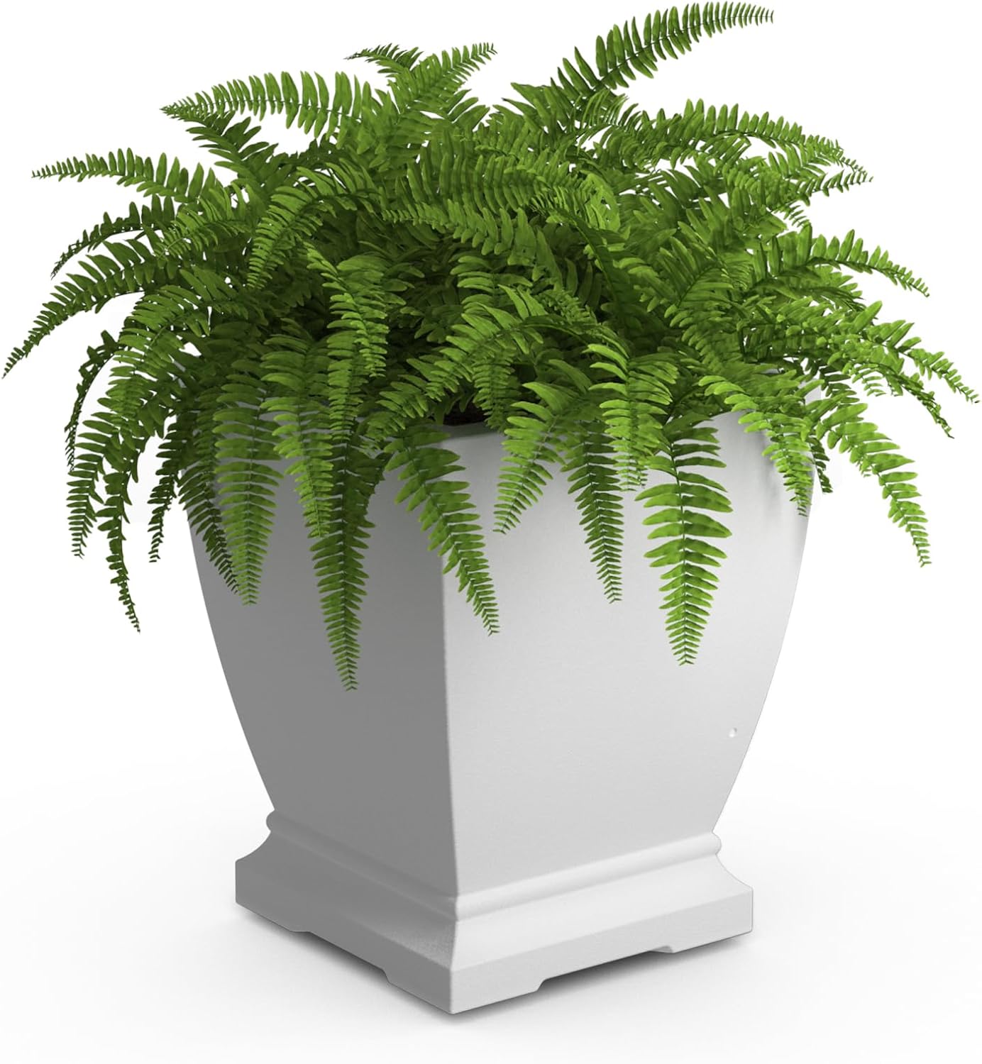 Mayne Inc. Acadia 3ft Window Box - Black - 36in L x 10.7in W x 10.1in H - Polyethylene Planter with Built-in Water Reservoir (5917-B)
