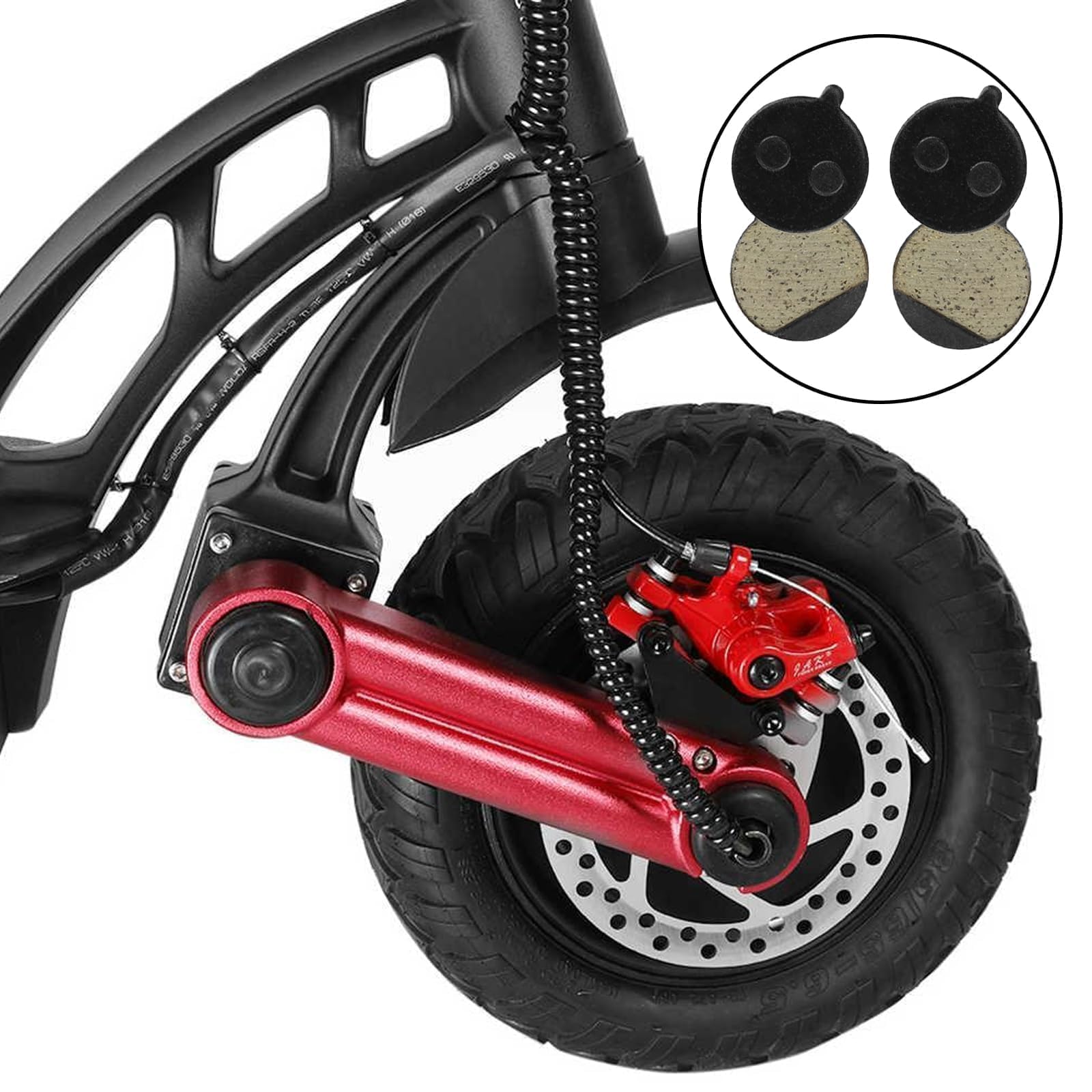 4 Paires De Plaquettes De Frein Semi-métalliques Pour Trottinette électrique – Compatible SoFlow SO4, KUGOO M4, Xiaomi
