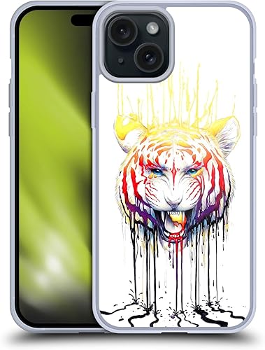 Miniatura 10 de Head Case Designs Officially Licensed Jonas JoJoesArt Jödicke Yin Yang Wolves Creatures Soft Gel Case Compatible with Apple iPhone 15 Plus