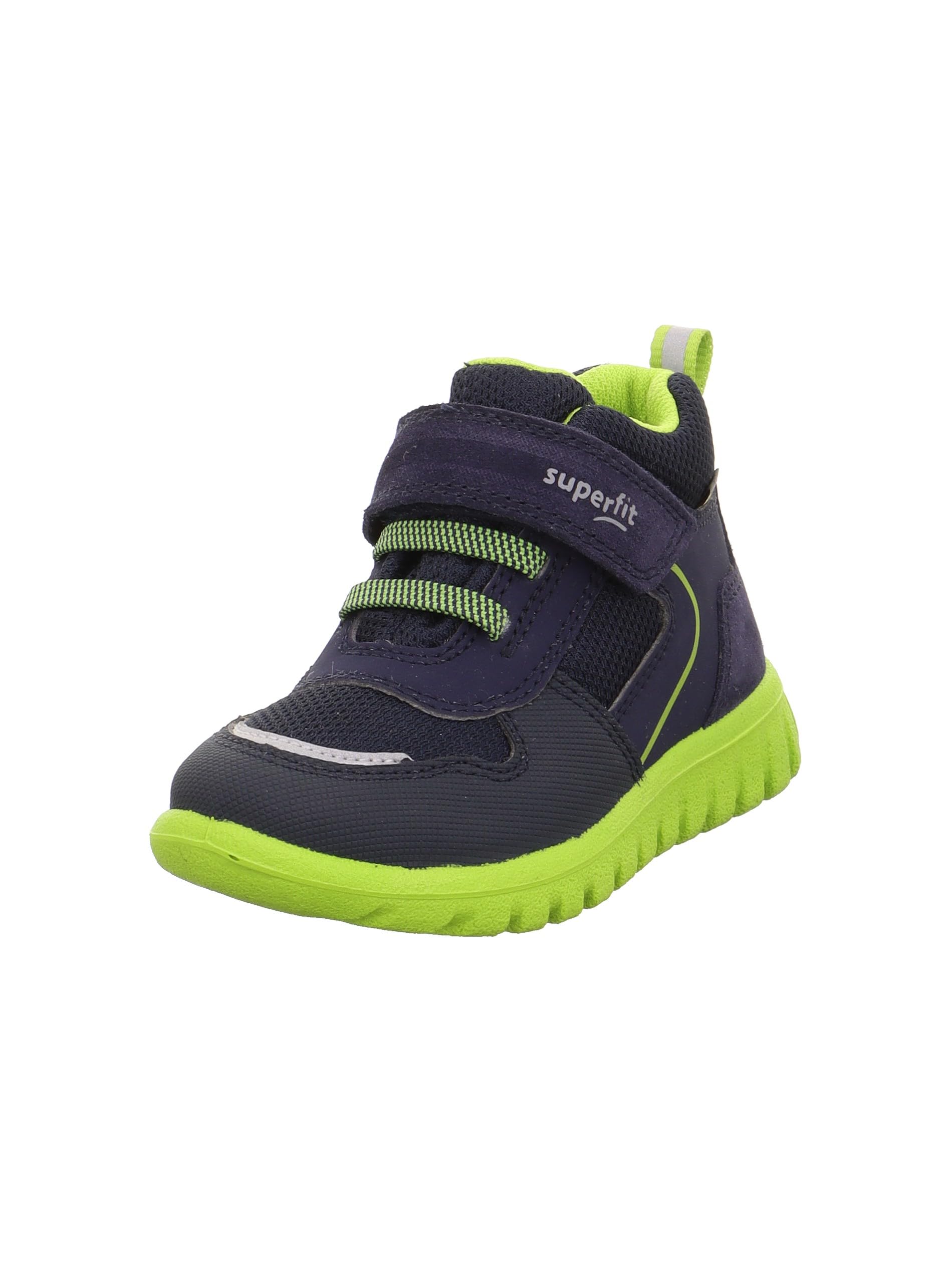 Superfit Boys' Sport7 Mini Trainers, Blue Green 8000, 6 UK Child