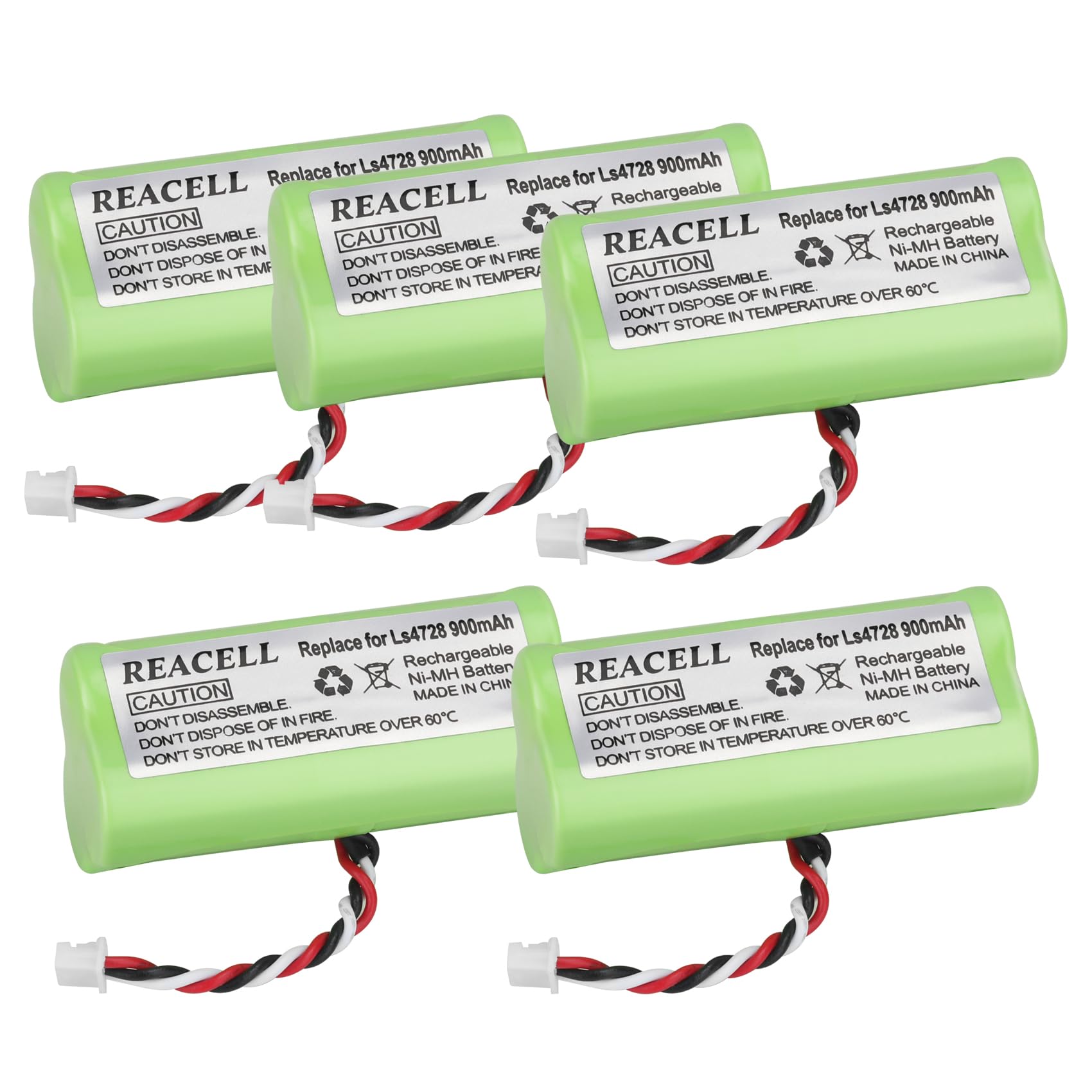 REACELL 5 Pack 3.6V Barcode Scanner Battery Compatible for Motorola Symbol LS4278 LS-4278 LS4278-M LI4278 DS6878 82-67705-01 BTRY-LS42RAAOE-01 K35466
