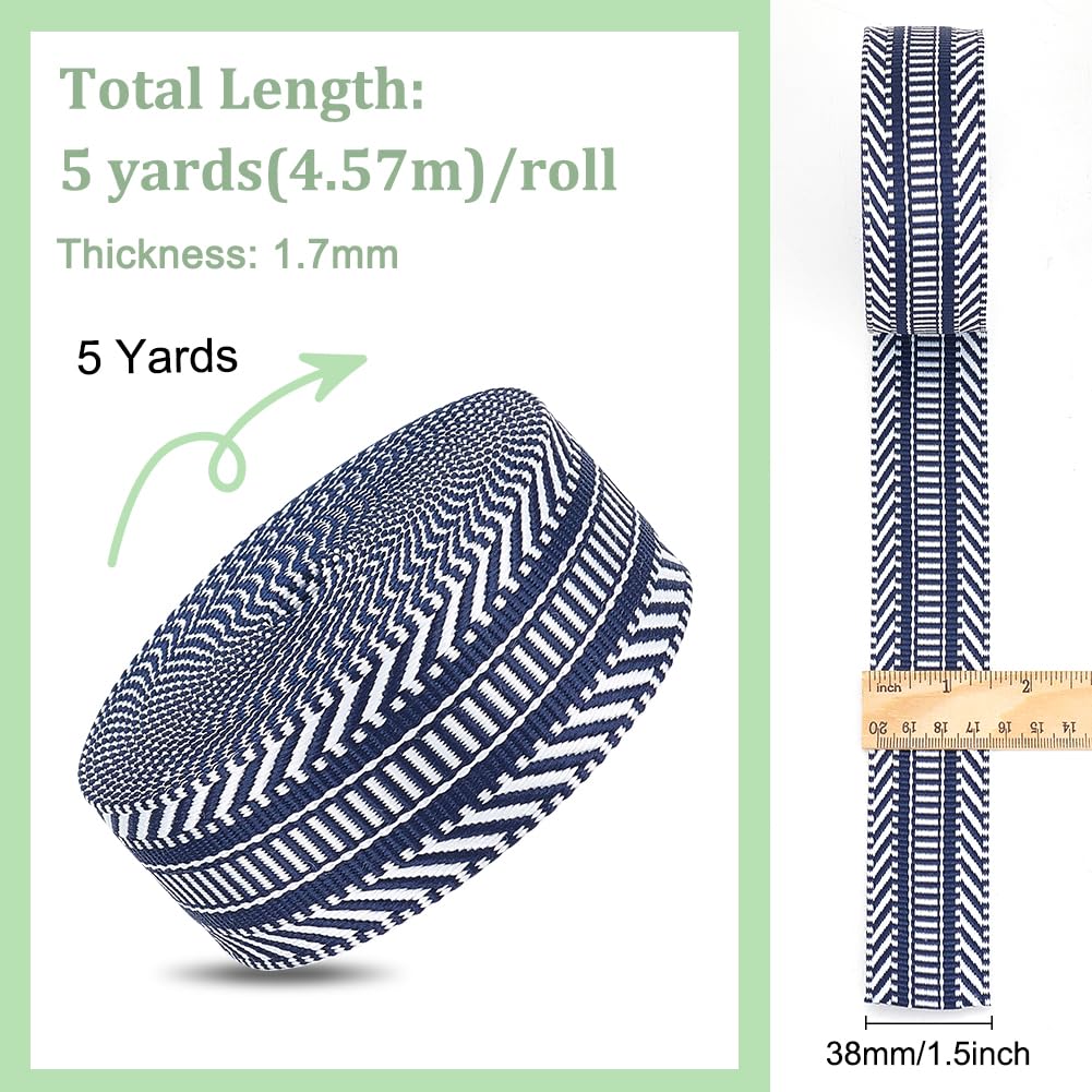 Besticktes Band, Vintage Jacquard-Bänder Nähen, dekoratives ethnisches