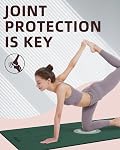 YOTTOY Yoga Mat Wide Non-Slip Exercise Fitness Yoga Mats,Eco-Friendly TPE Exercise Mats for Women Men Home Workout with Strap Bag
