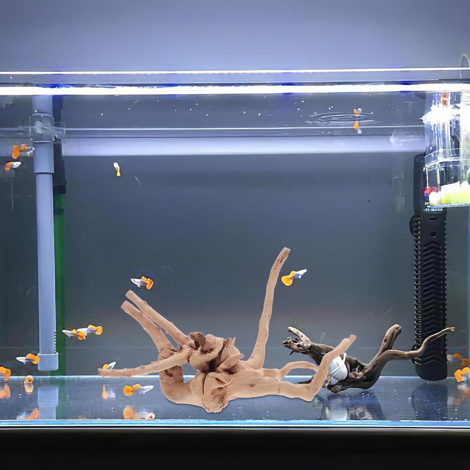 Kisangel 3pcs Aquarium Natural Driftwood Decor Wood Branches Fish Tank Driftwood Decoration Terrarium Wood for Freshwater Aquarium Centerpiece