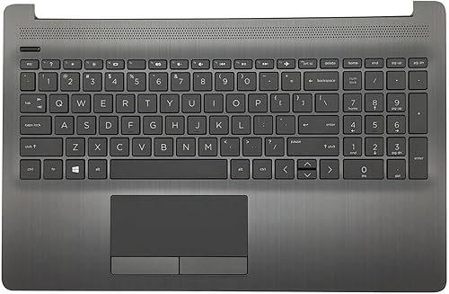 Carcasa superior de repuesto para teclado de reposamanos para HP 15-DA 15-DB 15-DB 15-DR 15-DA0053WM 15-DA0012DX 15-DA0073WM Trackpad AHS US 15.6"