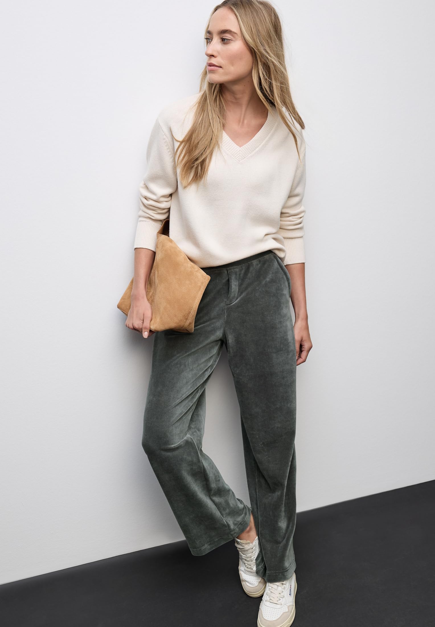 Street One - 3716566, Straight Leg - Pantaloni a Coste Donna