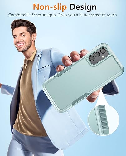 Miniatura 6 de JXVM Funda para Samsung Galaxy A14 5G doble capa a prueba de golpes, militar, resistente, protección de cuerpo completo, resistente, duradera, funda