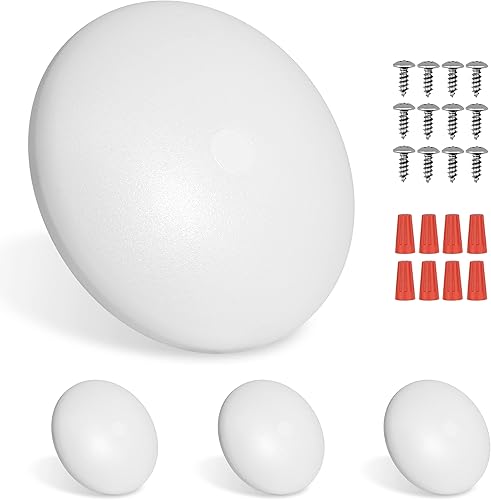 Paquete de 4 luces LED para techo de RV, luz interior para bote, DC 12V, montaje en superficie, cúpula de techo, luz de panel de 4.5W para furgoneta