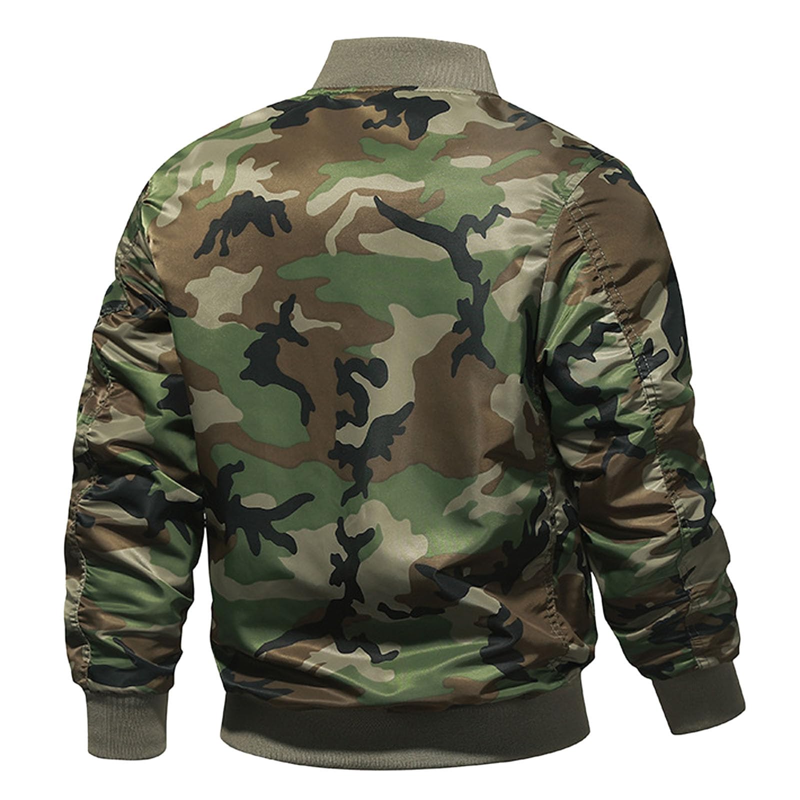 Giubbotto Primaverile Uomo, Giacca Bomber da Uomo, Giubbino Manica Lunga Leggero Casual Jacket Giacca con Tasche con Zip Giubbotto Giacca da Baseball Uomo Giacca Uomo Casual Comodo Varsity Giubbotto