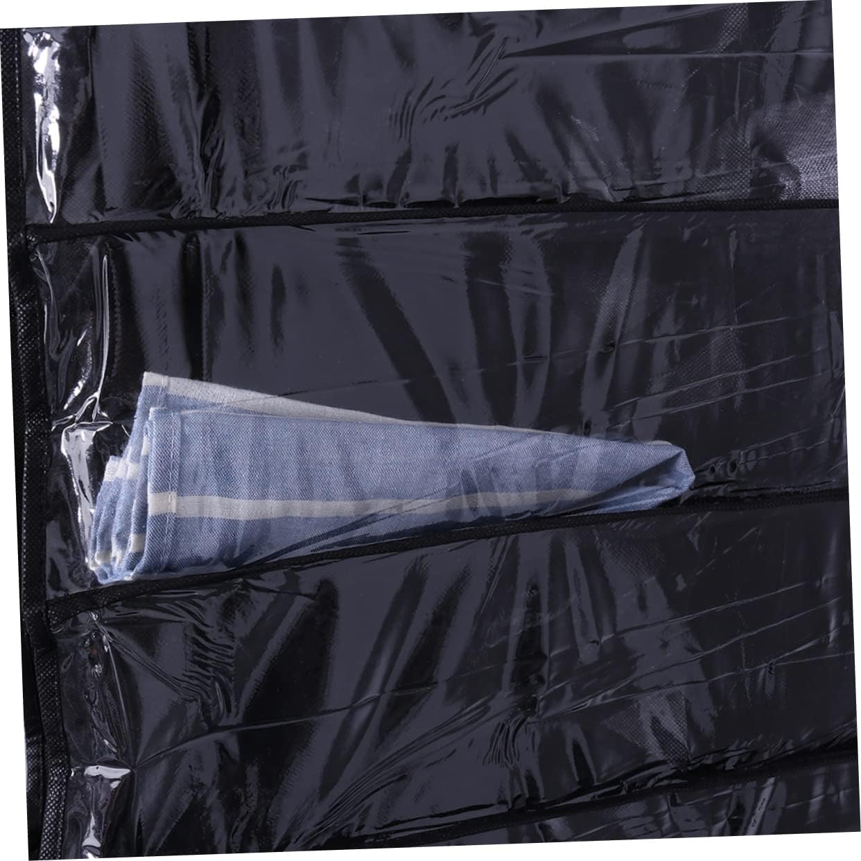 2PCS Over Door Shoe Organizer Rack with Large Capacity Hanging Storage for Closet Bedroom Dorm Room Space Saving Black