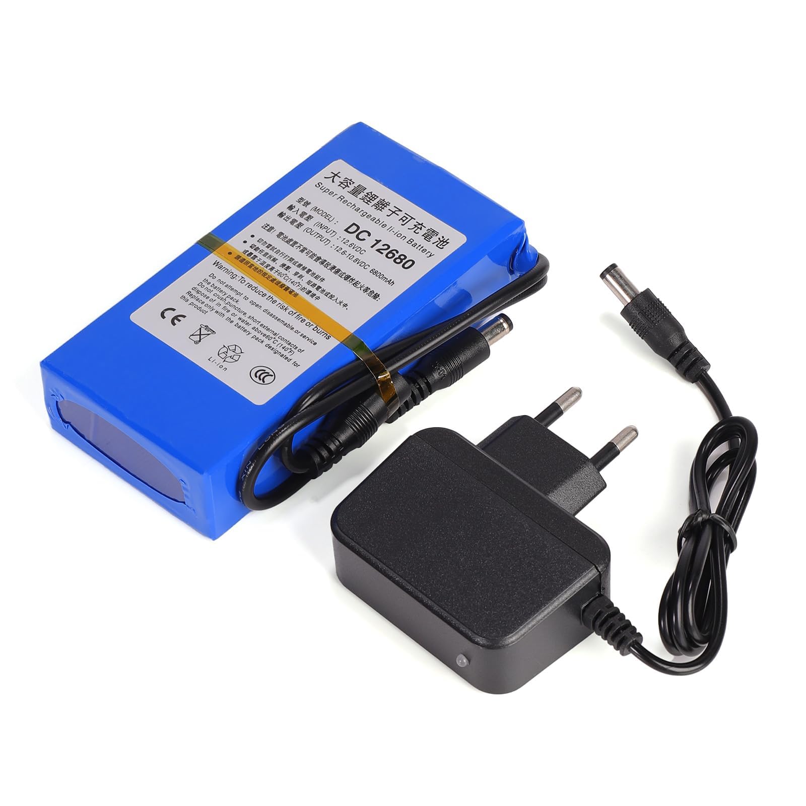 jianyana Batteria al Litio da 12V e 12000mAh - Alimentazione Affidabile e Di Lunga Durata per Tutti i Tuoi Dispositivi Elettronici