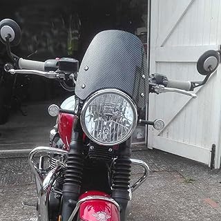 Motorcycle Flyscreen Windshield Windscreen Front Fairing fit for Tri&um&ph Bonneville T100 T120 T 100 T 120 2016-2024 Accessories Wind Deflectors (Carbon Look)