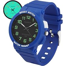 Kids Watch Boys Girls,50M Waterproof Analogue Quartz Children's Watch with Light Easy to Read for Teenagers Ages 6-15