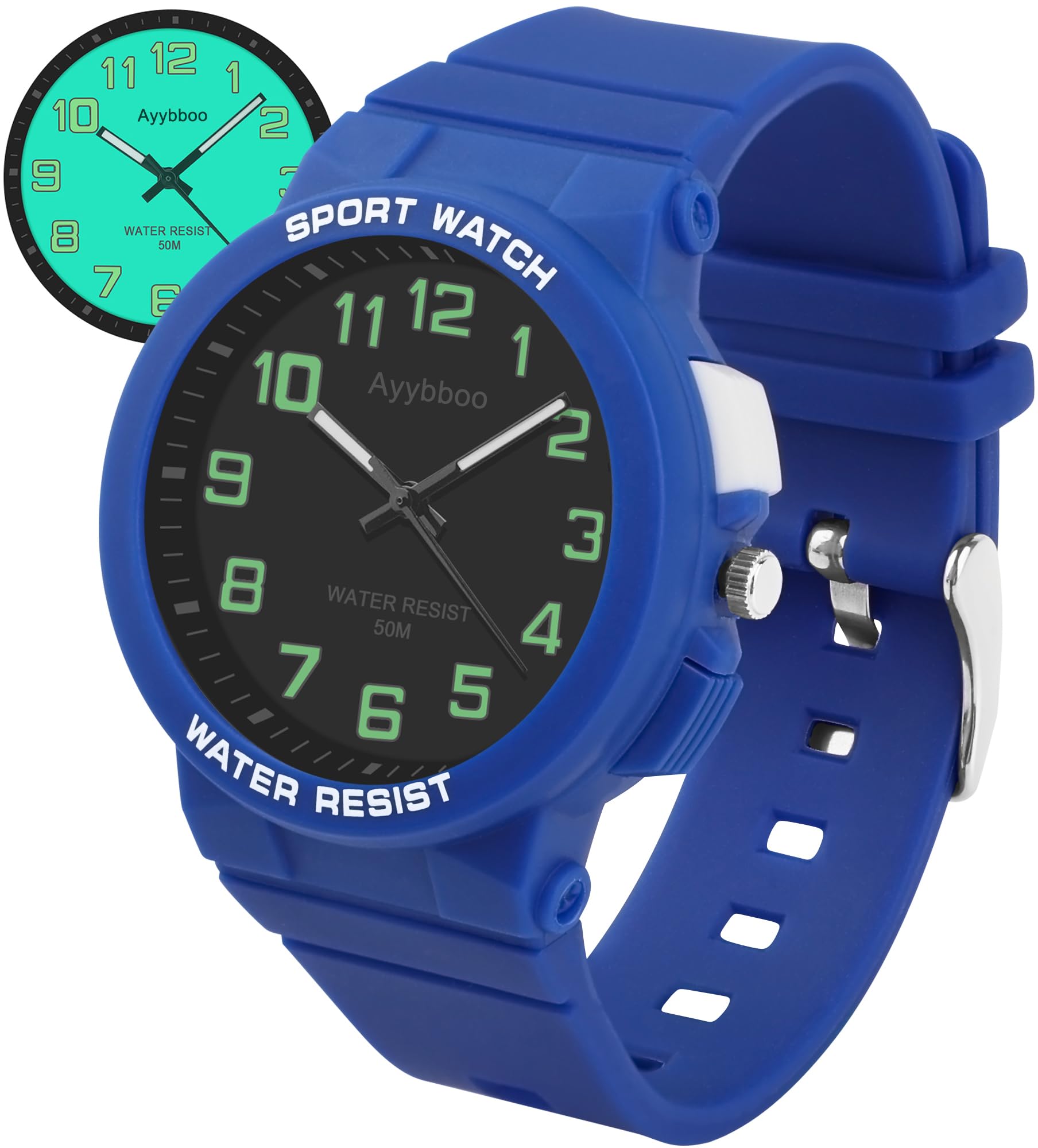 Kids Watch Boys Girls,50M Waterproof Analogue Quartz Children's Watch with Light Easy to Read for Teenagers Ages 6-15