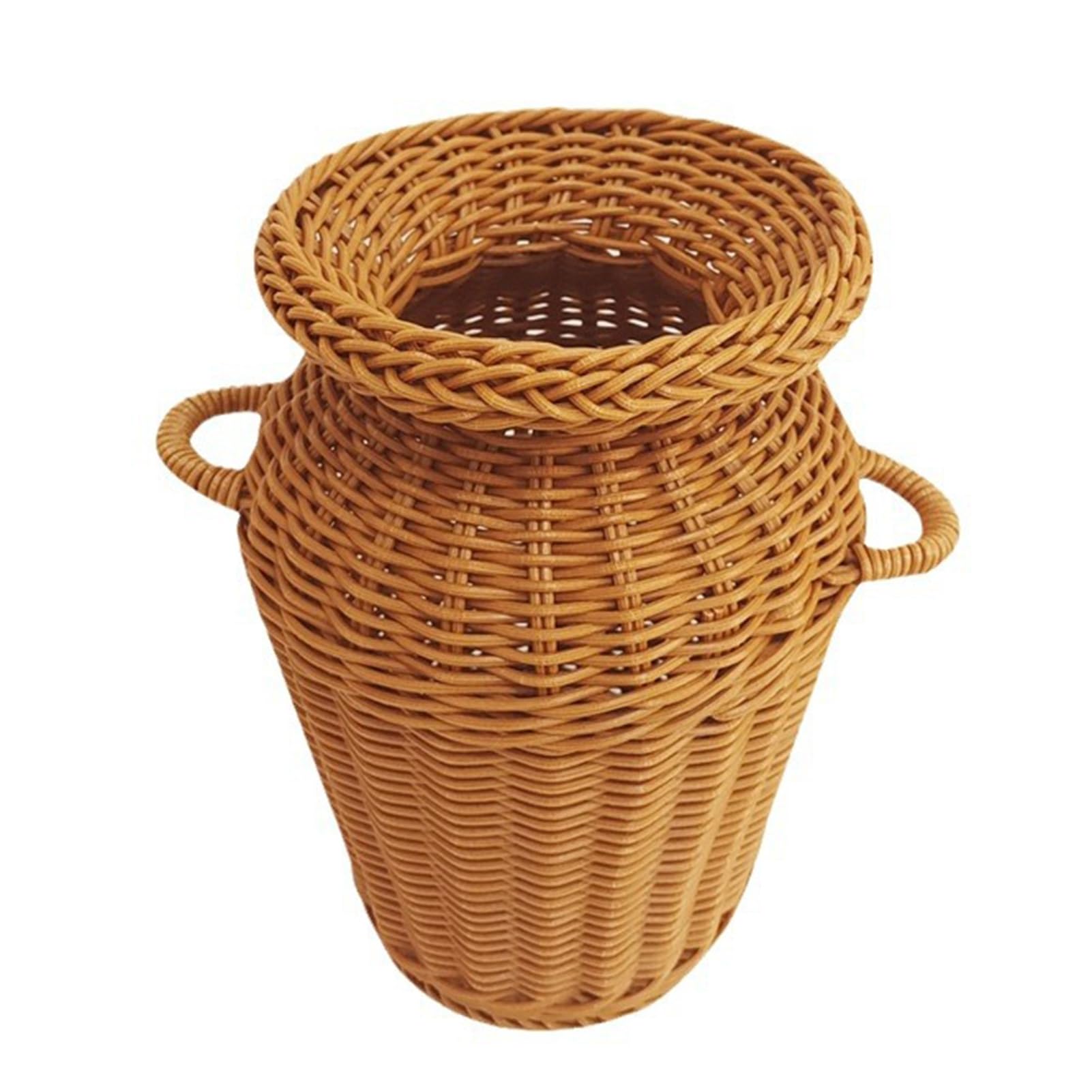 Woven Rattan Vase Country Style Handwoven Flower Basket for Home Decor