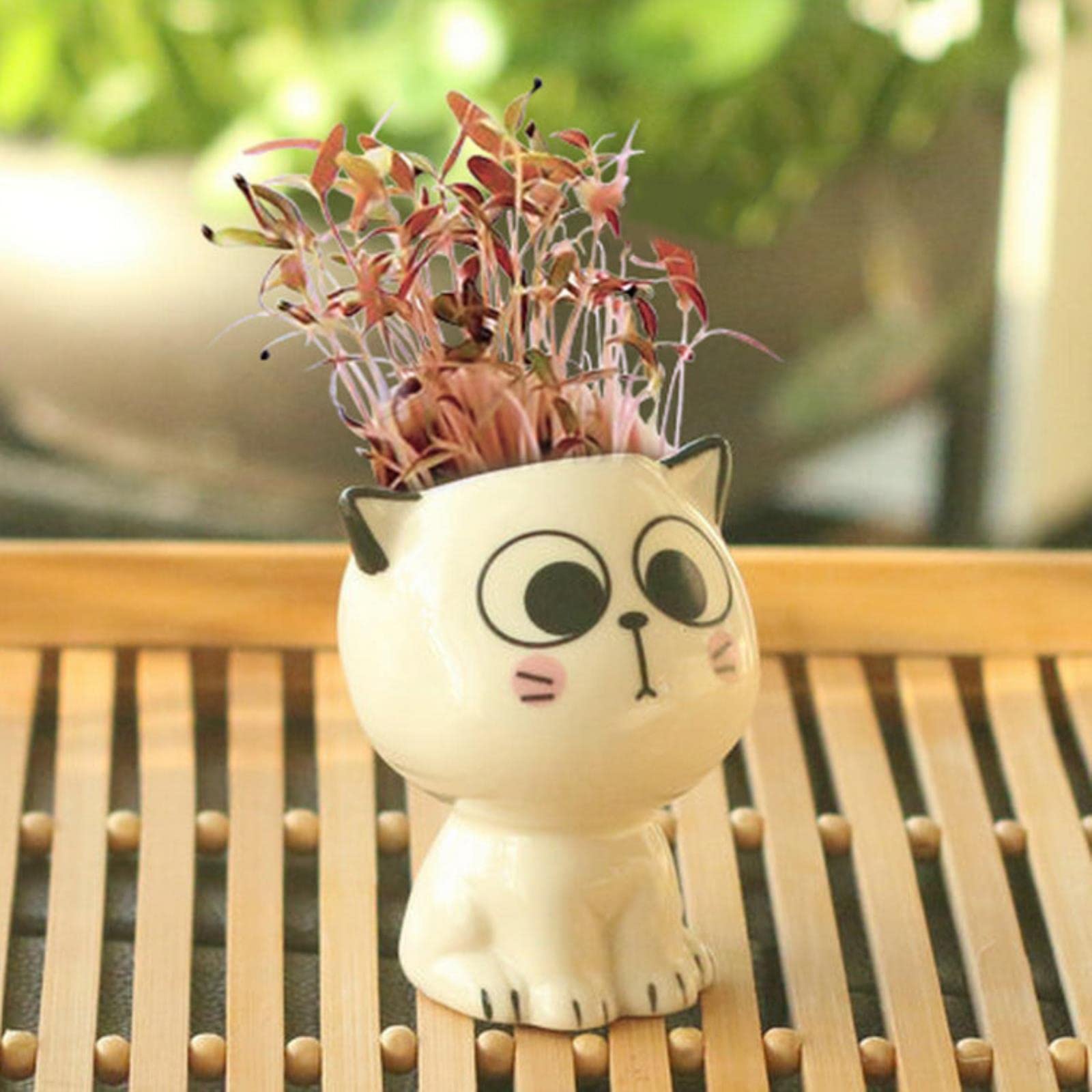 Vivid Garden Mini Gatti In Plastica, Set Di Decorazioni In Miniatura Per Fate, Giardino Delle Fate, Terrari, Bonsai E Micro Paesaggi Fai Da Te - 5