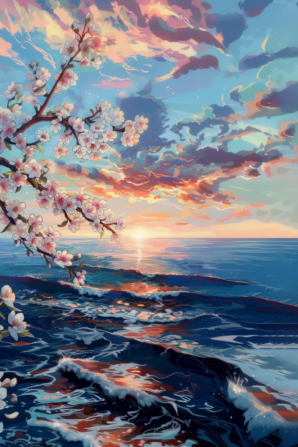 Sakura Ocean Relaxation Journal: A 90 Day Devotional