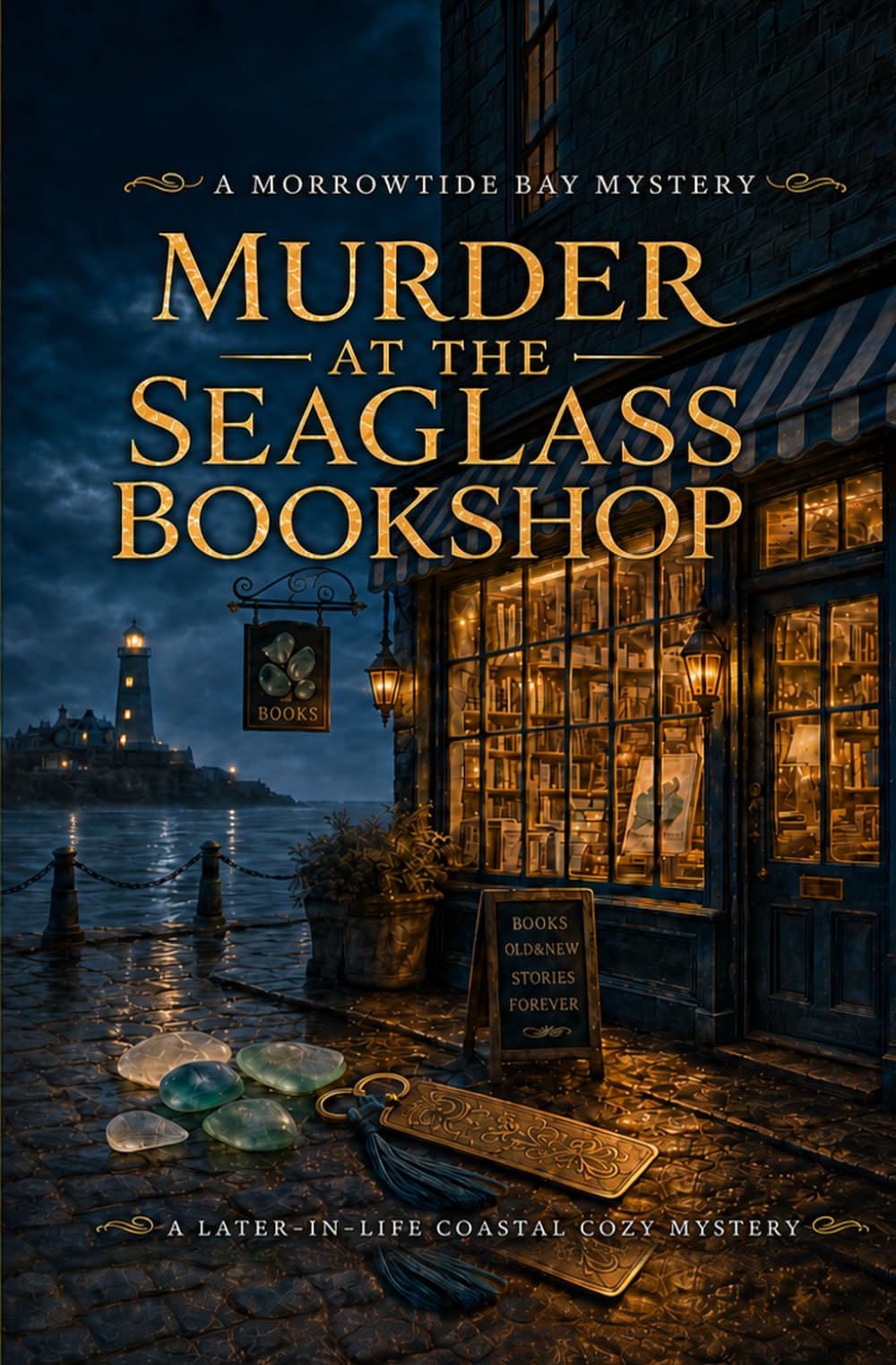 Murder at the Seaglass Bookshop: A Later-in-Life Coastal Cozy Mystery (Morrowtide Bay Mysteries)