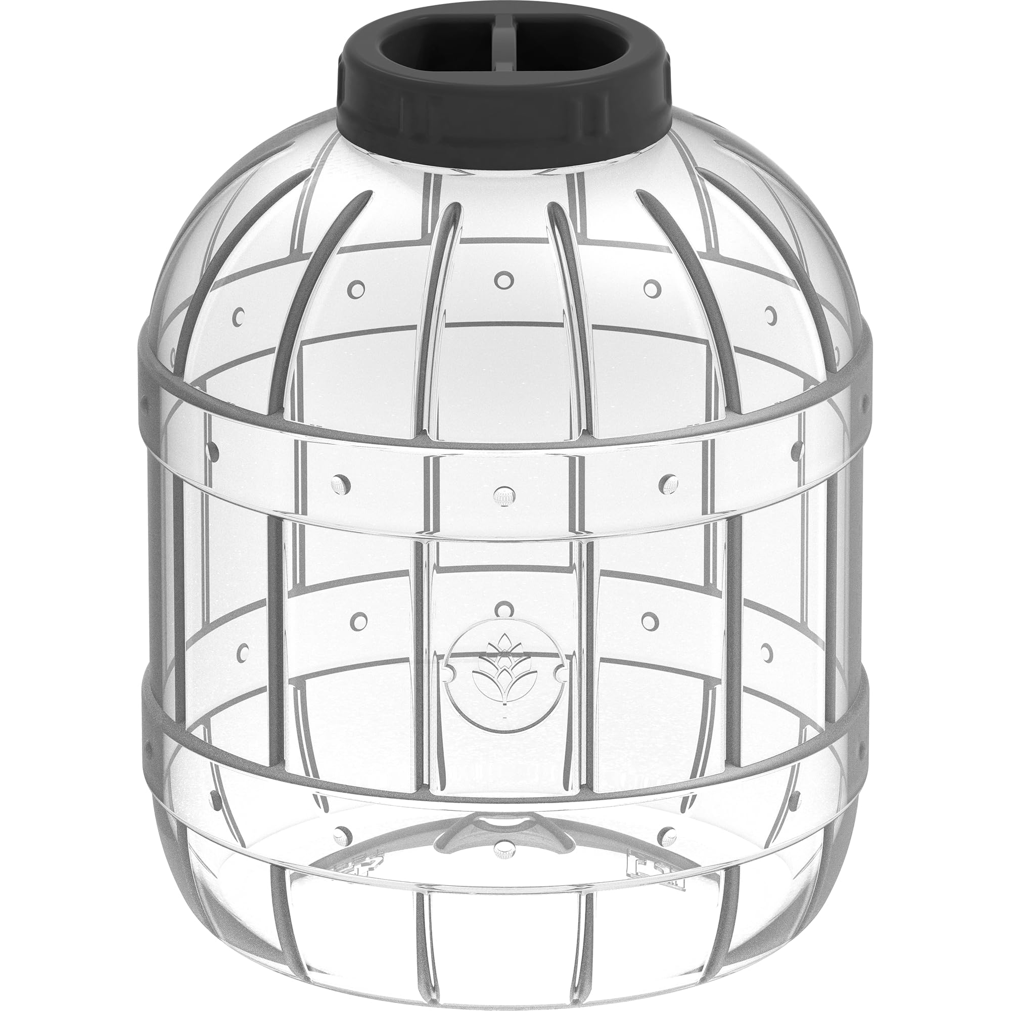 Browin® PET -Ballon mit Deckel aus Kunststoff 602421 | 10L mit schwarzem Schraubverschluss | Gärballon Lebensmittelechter Aufbewahrungsbehälter für Küche und Haushalt