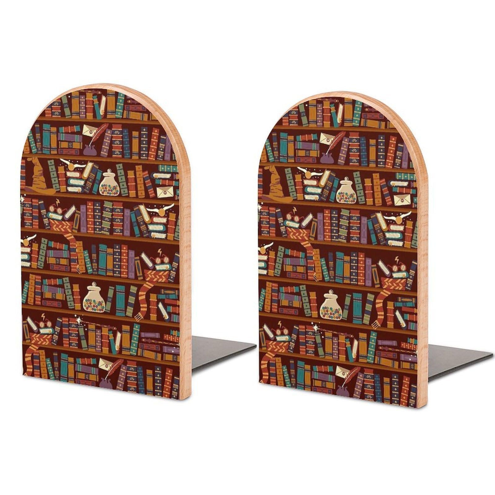 Bookshelf Book Ends for Shelves Bookends Bookshelf Holder Stand Books Stopper Home Office Decor