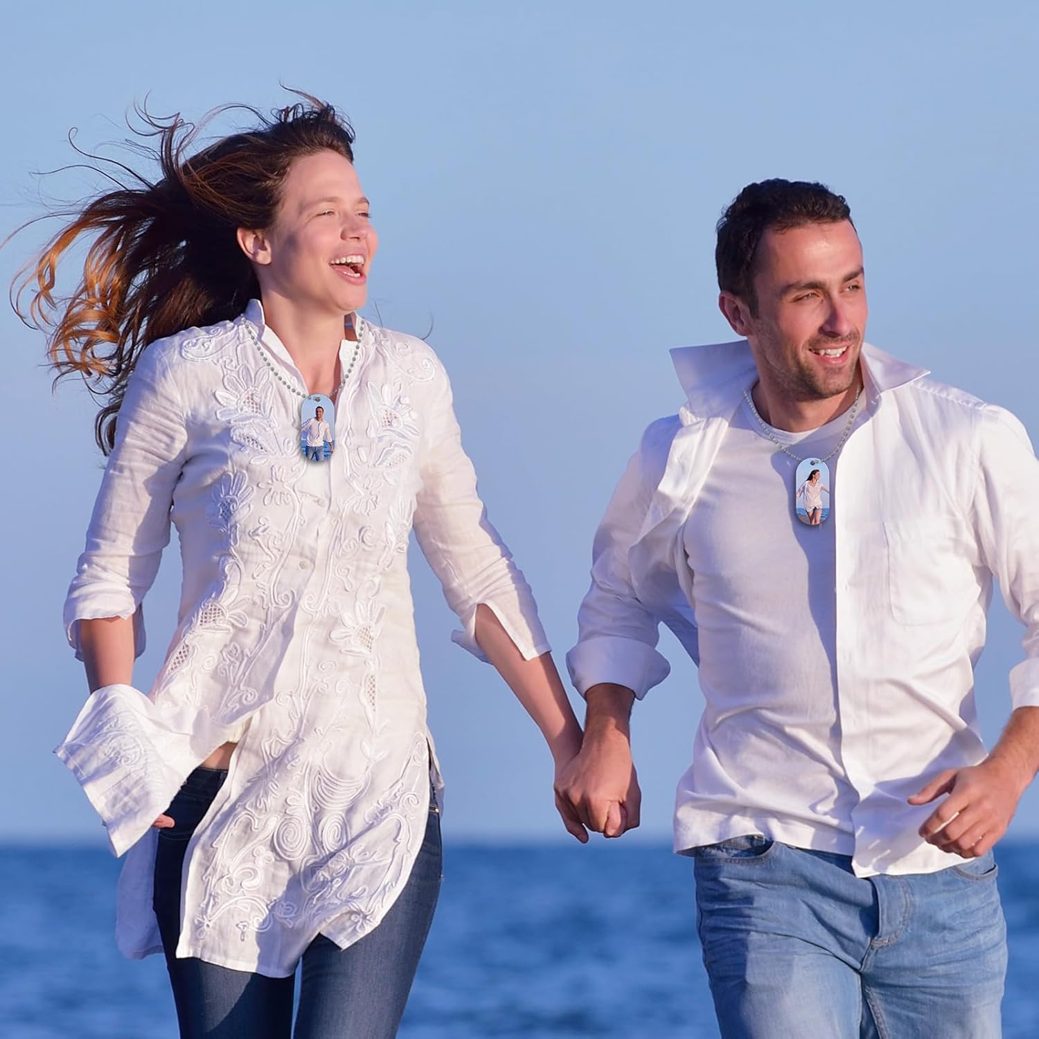 200 pcs Dog Tag Chain Ball Chain Necklace Bulk,23.6 inch Long military dog tag chain for Men dog tag chains ,beaded chain necklace chains for jewelry making,Silver Nickel Plated Metal 2.4mm Ball Chain - Image 4