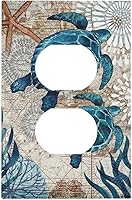 Vista 247 de Placa de pared dúplex de receptáculo de dispositivo de 1 gang de madera envejecida blanca gris con veta de tablón, cubierta de enchufe eléctrico