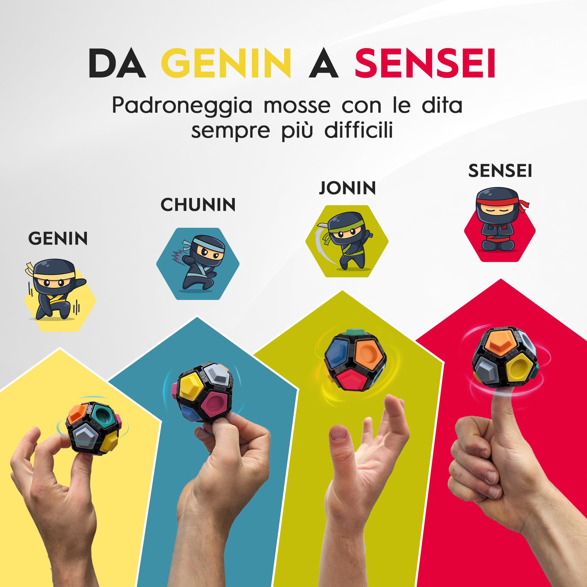 POCKET NINJA Jeu de doigts pour la dextérité, la concentration, la coordination, les capteurs - Idéal pour soulager le stress, les défis - Le plus petit défi ninja guerrier au monde POCKET NINJA Jeu de doigts pour la dextérité, la concentration, la coordination, les capteurs - Idéal pour soulager le stress, les défis - Le plus petit défi ninja guerrier au monde
