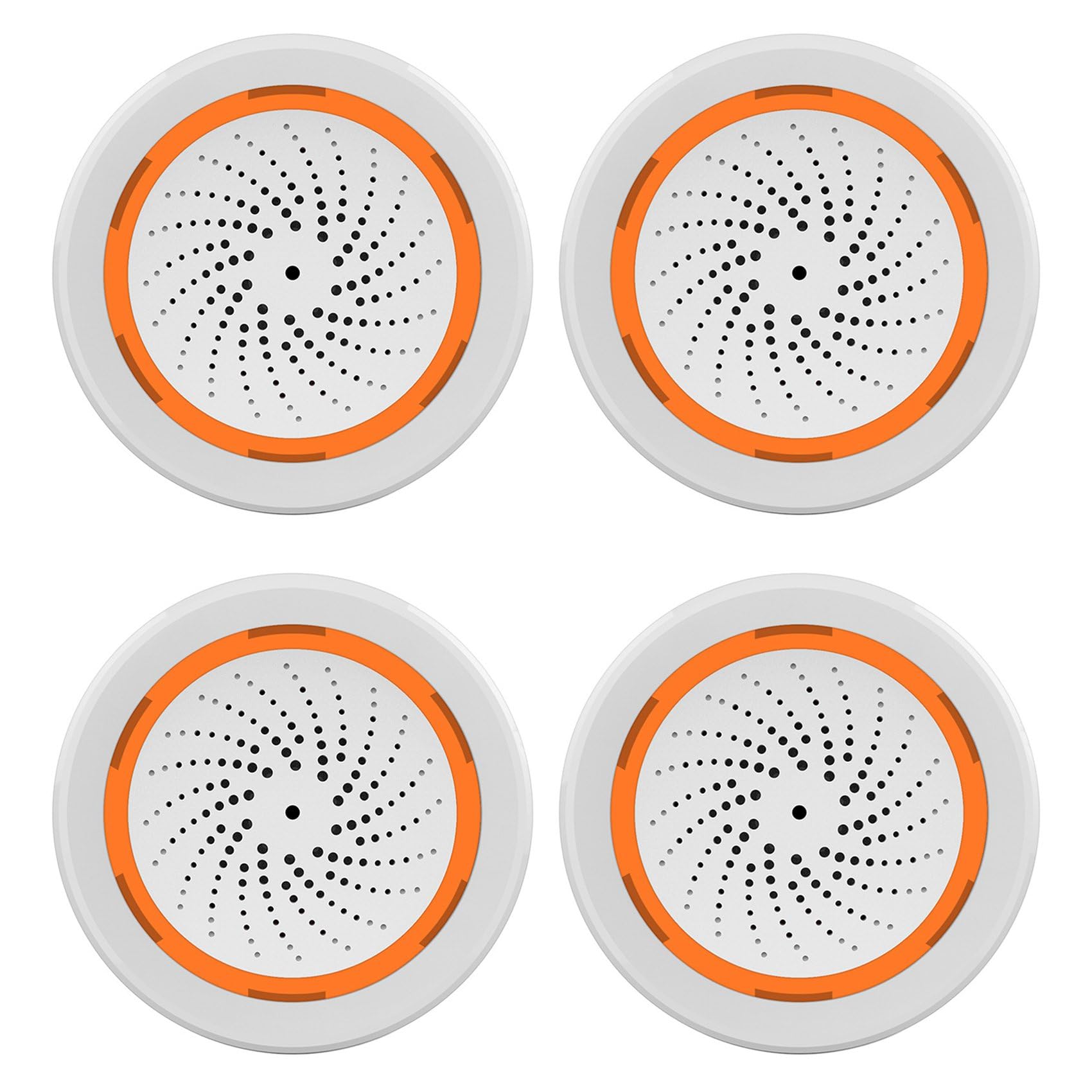ISTOVO 4X ZigBee NEO 90DB Czujnik Dźwięku i Światła Tuya Smart Life Wbudowany Czujnik Alarmu Syreny