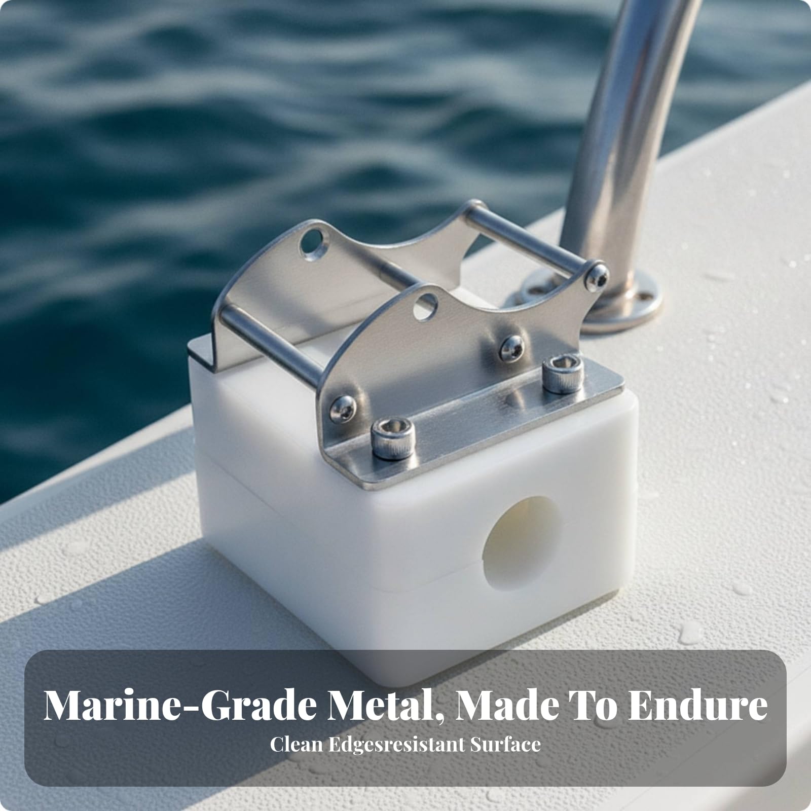 Portacanna da Pesca con Base Compatto | Resistente Corrosione, Universale, Base per Portacanna, Yacht