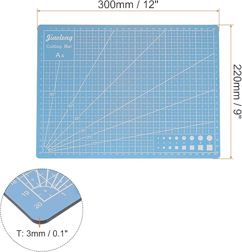 Vista 15 de HARFINGTON A3 - Alfombrilla de corte autorreparable de 18 x 12 pulgadas, tabla de cortar de doble cara para manualidades, trabajo de arte, corte
