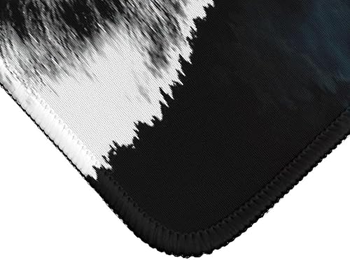 Miniatura 7 de Tapete de escritorio impermeable con citas inspiradoras de lobo blanco y negro, con citas inspiradoras, vida silvestre, animal salvaje, lobo para