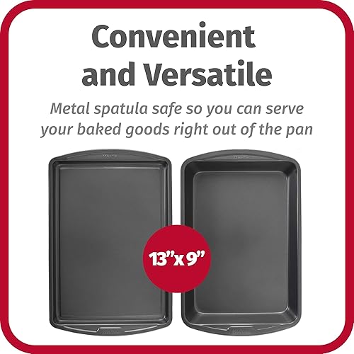 Miniatura 2 de GoodCook Everyday - Juego de utensilios para hornear de acero antiadherente, 5 piezas, color gris