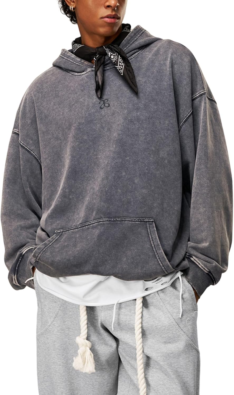 Aelfric Eden Washed Plain Hoodies For Men Women Vintage Acid Wash Oversized Sweatshirts Casual Streetwear Pullover Hoodie - Image 2